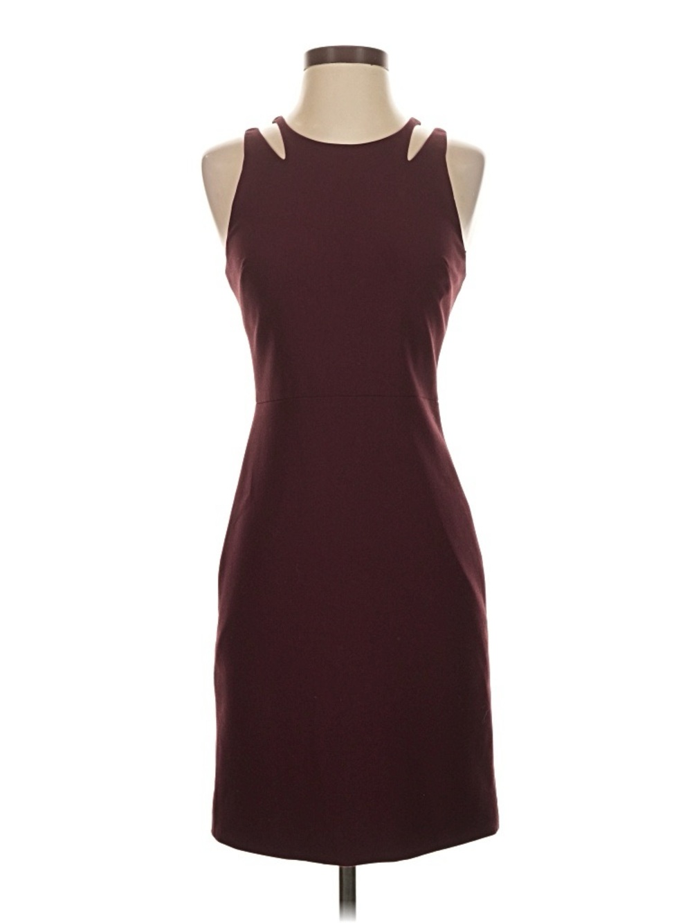 ELIZABETH & JAMS Women's Sleeveless Sheath Dress in Deep Burgundy